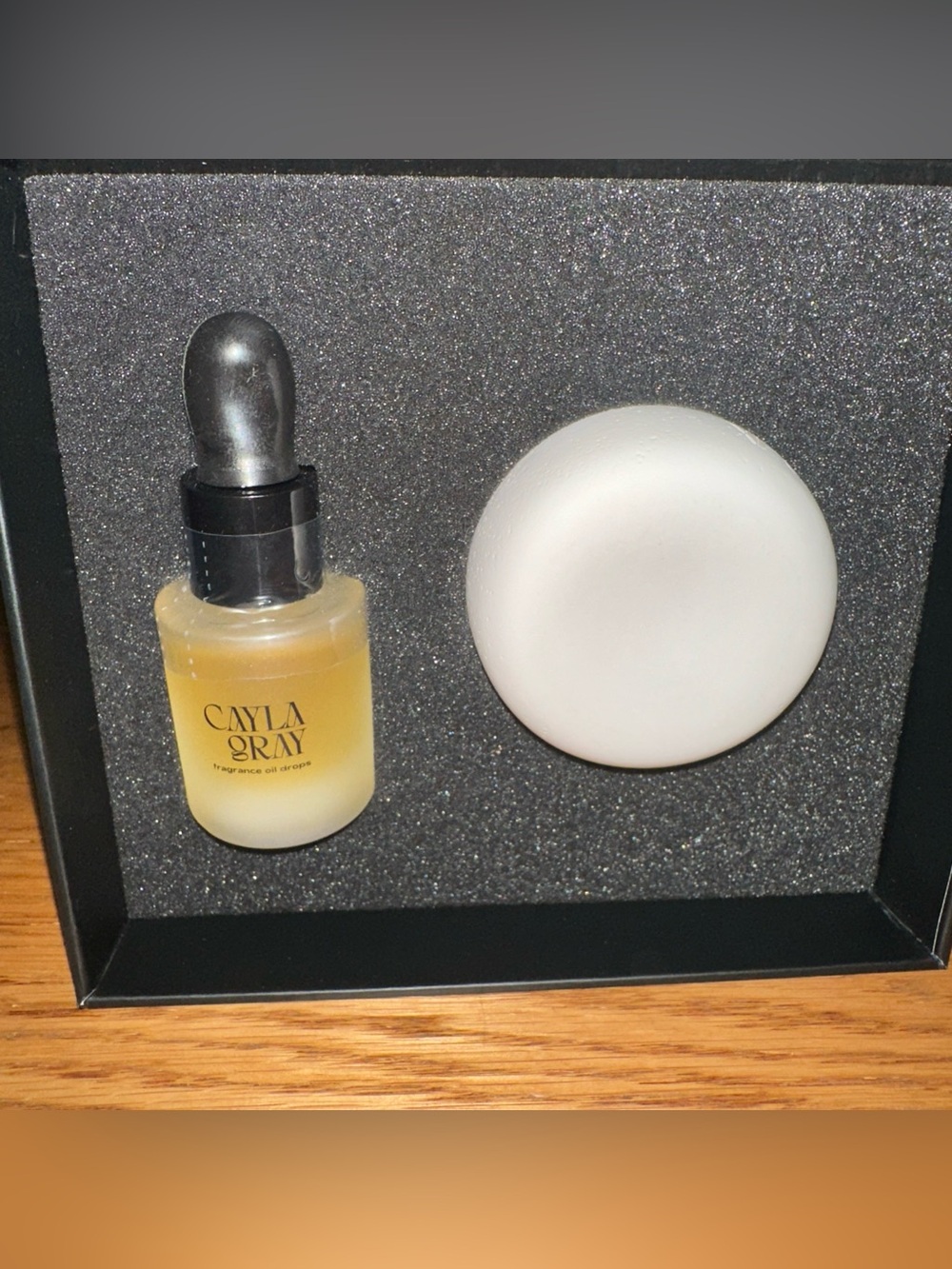 Cayla Gray Scentstone OZZY Fragrance Diffuser Oil Stone Fabfitfun New In Box